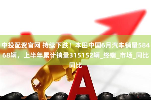 中投配资官网 持续下跌！本田中国6月汽车销量58468辆，上半年累计销量315152辆_终端_市场_同比